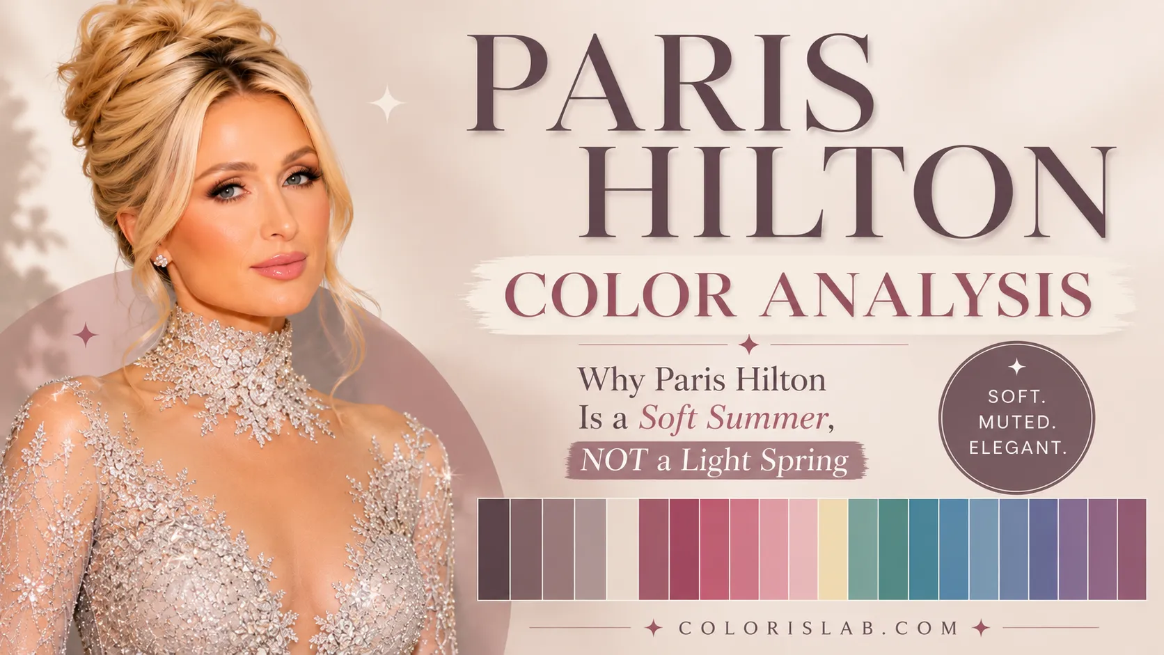 Paris Hilton Color Analysis: Why Paris Hilton Is a Soft Summer, Not a Light Spring