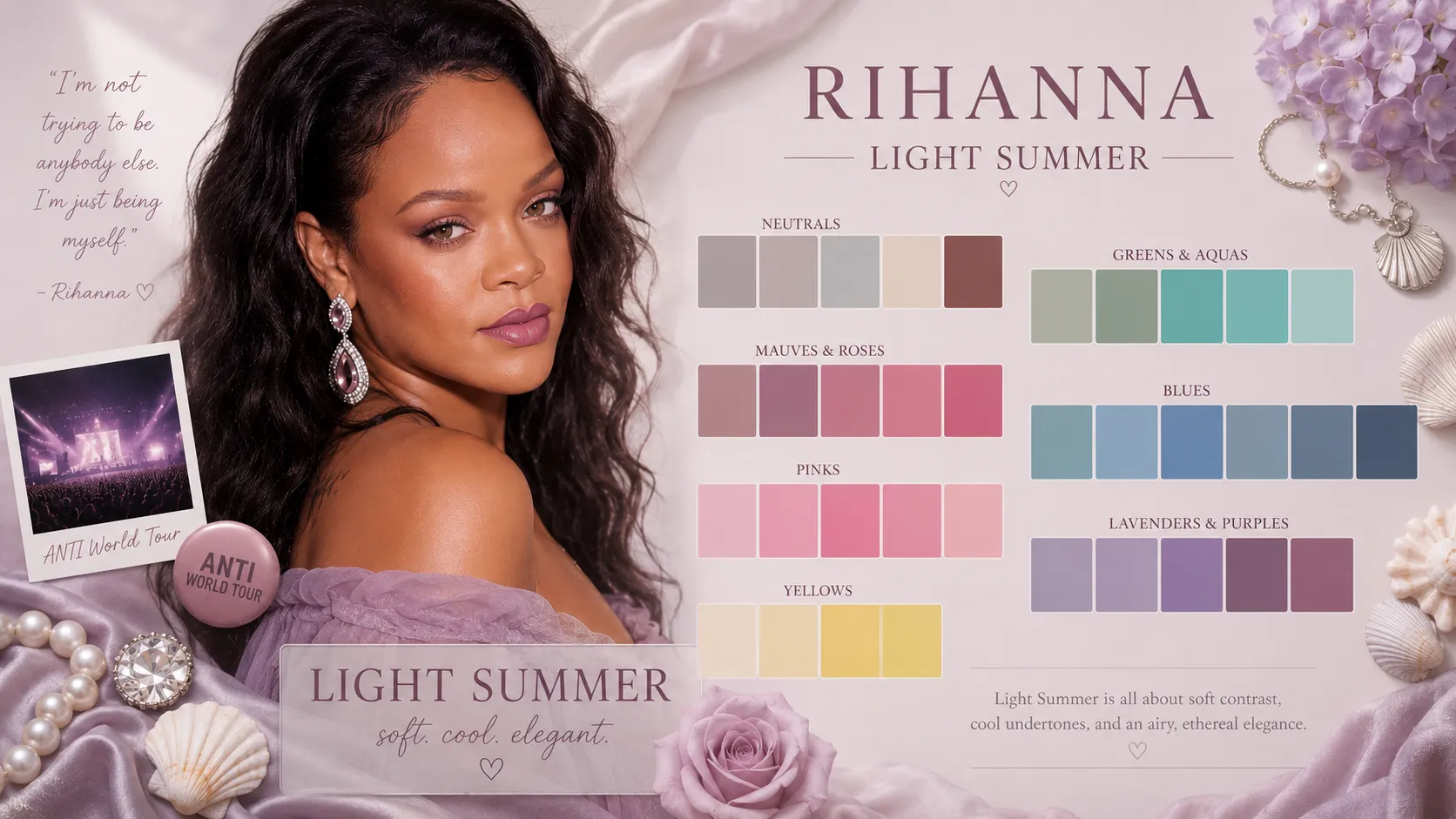 Rihanna Color Analysis: Why Rihanna Is a Light Summer, Not a Soft Summer